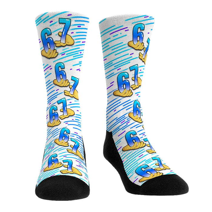 Six Seven (White) by Rock 'Em Socks