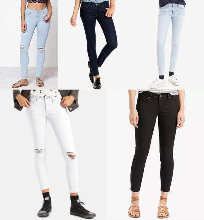 Levis Womens 711 Skinny Jeans by Vanessa Jane
