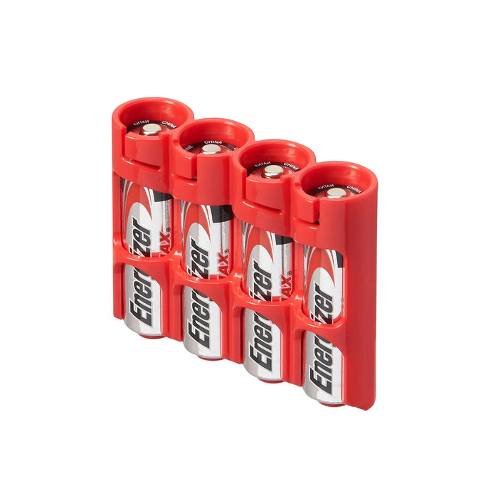 Slim Line AA 4 Pack (Red) by Storacell