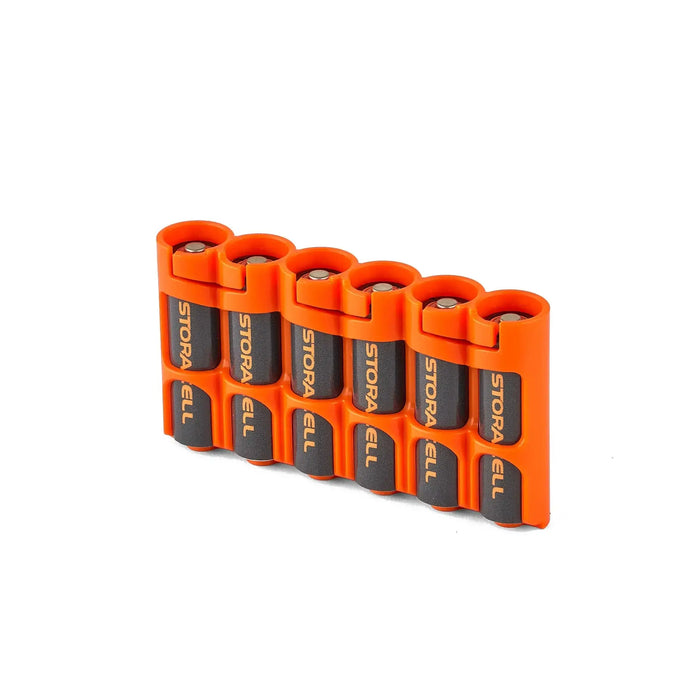 Slim Line AA 6 Pack (Orange) by Storacell