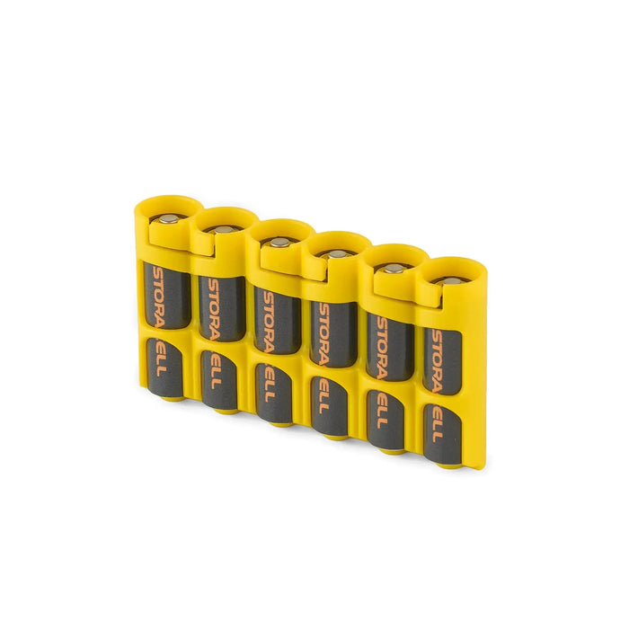 Slim Line AA 6 Pack (Yellow) by Storacell