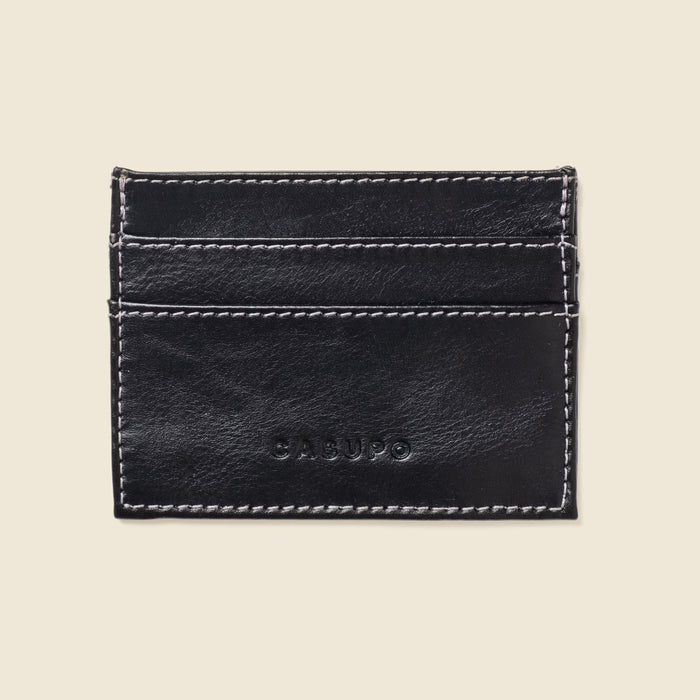 Slim Card Holder Wallet with RFID Protection - Black by CASUPO