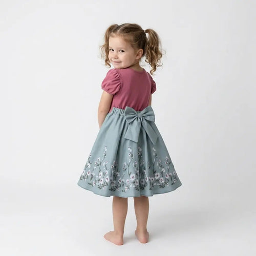 Soft and Breathable Organic Cotton Dress for Girls | Bloom by ozznekshoes