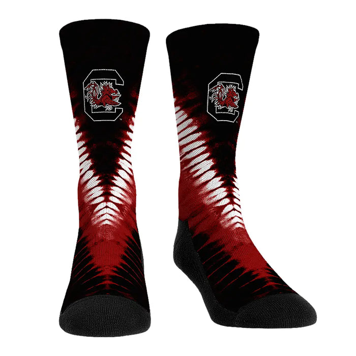South Carolina Gamecocks - V Shape Tie Dye by Rock 'Em Socks