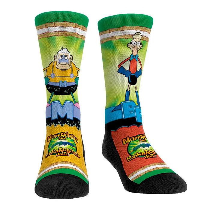 SpongeBob SquarePants - Mermaid Man & Barnacle Boy - Showtime by Rock 'Em Socks