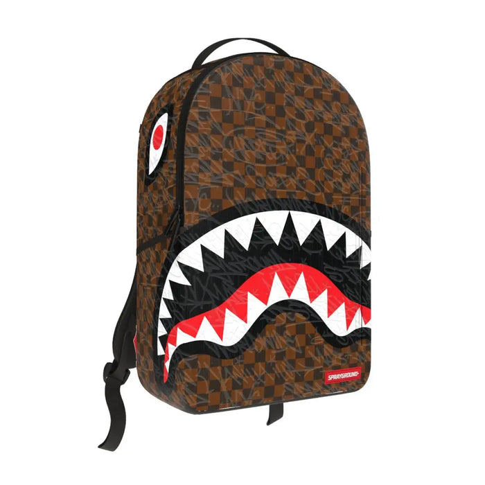 Sprayground Check 2 Emboss Backpack B8232 by I-Max Fashions