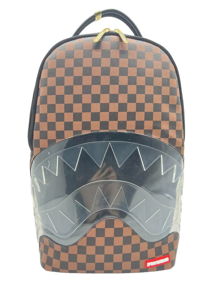 Sprayground Clear Rubber Sharks In Paris DLXSV Backpack B5855 by I-Max Fashions