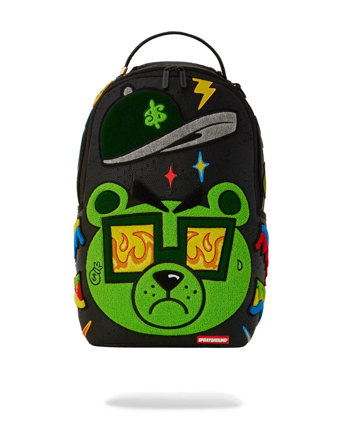 Sprayground Colorful Money Bear Cheneille DLXSV Backpack B5705 by I-Max Fashions
