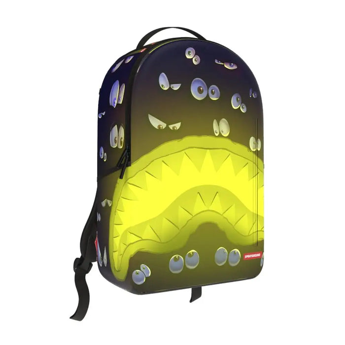 Sprayground Eyes on You Glow in the Dark Effect DLXR Backpack B7121 by I-Max Fashions