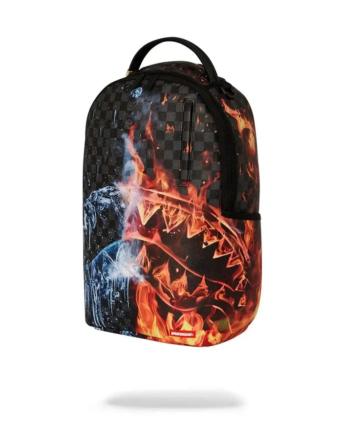 Sprayground Fire & Ice Shark DLXSV Backpack B6753 by I-Max Fashions