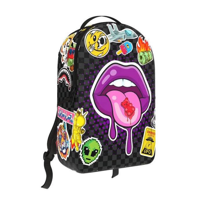 Sprayground Lips Smack Down DLXSV Backpack B7581 by I-Max Fashions