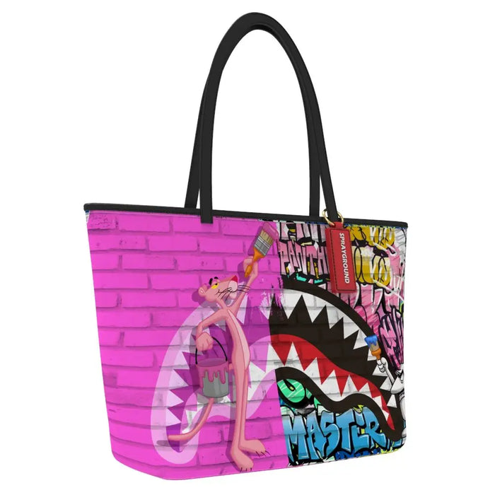Sprayground Pink Panther Painting Tote T7886 by I-Max Fashions