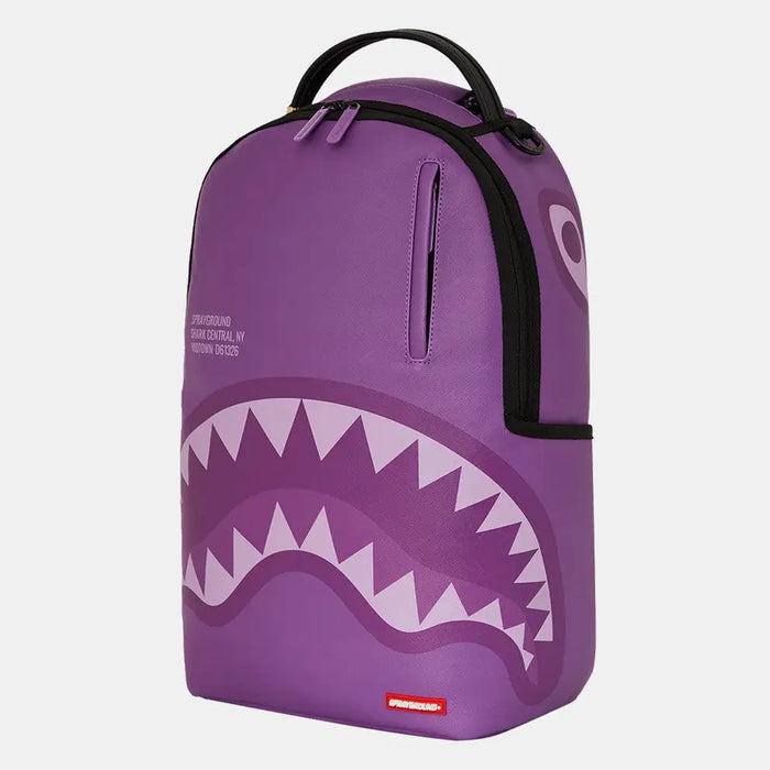 Sprayground Purple Shark Central DLXVS Backpack B7740 by I-Max Fashions