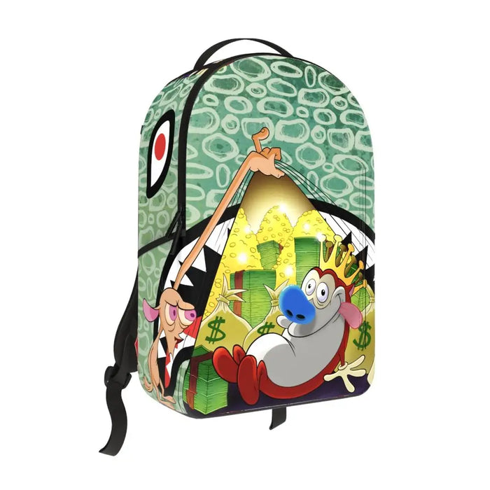 Sprayground Ren and Stimpy Reveal DLXR Backpack B7085 by I-Max Fashions