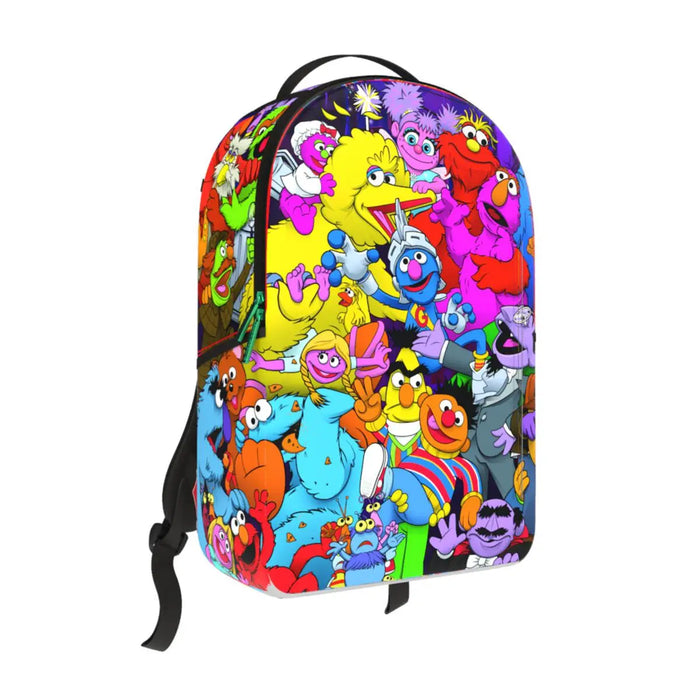 Sprayground Sesame Street Crammed DLXSR Backpack B6385 by I-Max Fashions