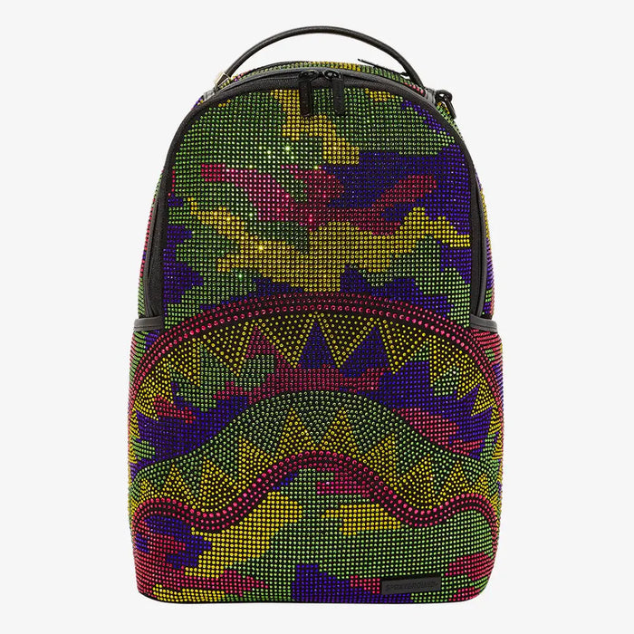 Sprayground Trippy Trinity Camo Crystal DLXSF Backpack B5455 by I-Max Fashions