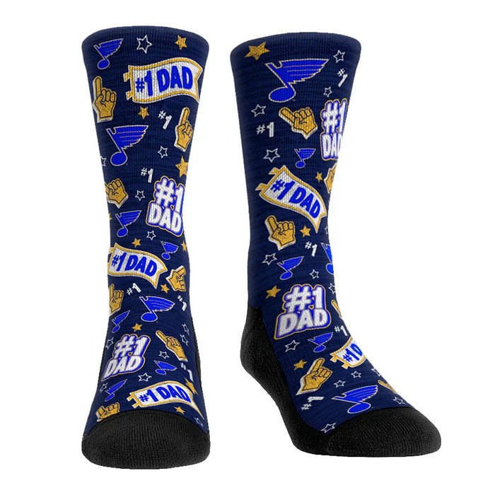 St. Louis Blues - #1 Dad by Rock 'Em Socks