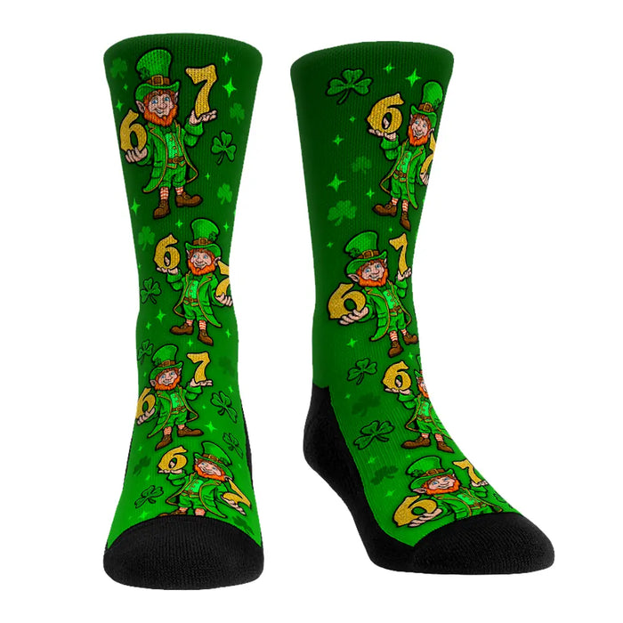 St. Patrick's Day - Leprechaun Six Seven (All-Over) by Rock 'Em Socks