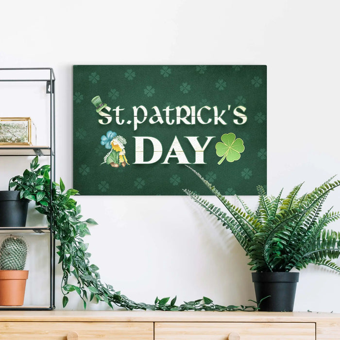 St. Patrick's Day Sign III by Tailored Canvases
