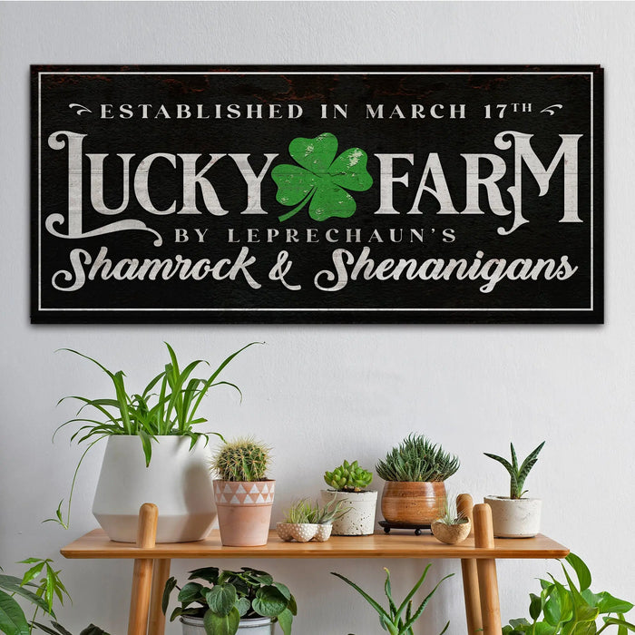 St Patrick's Day Sign VI by Tailored Canvases