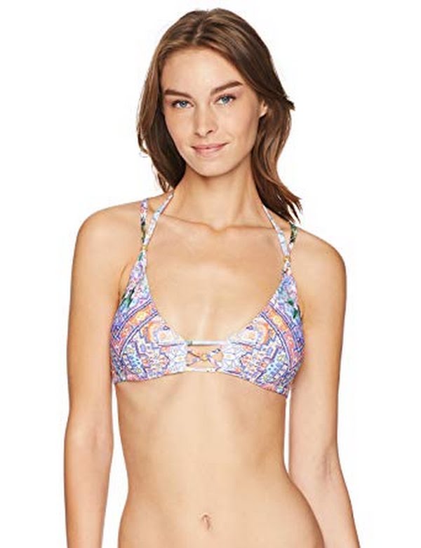 Nanette Lepore Women's Strappy Back Bralette Swimsuit Top,Size Medium by Vanessa Jane