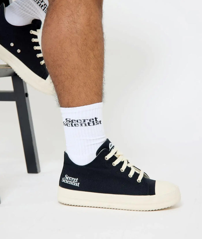 Stacked Secret Scientist Socks - White by SecretScientist