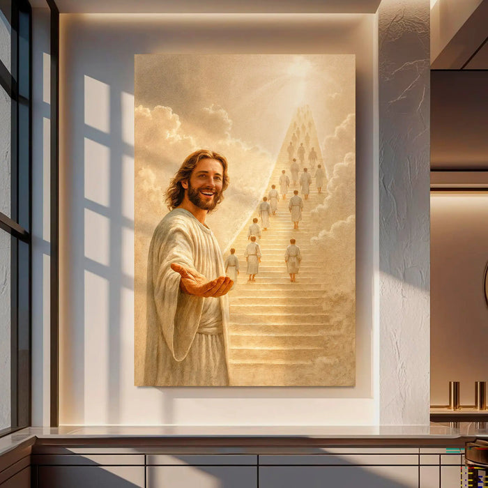 Stairway To Heaven Faith Wall Art by Tailored Canvases