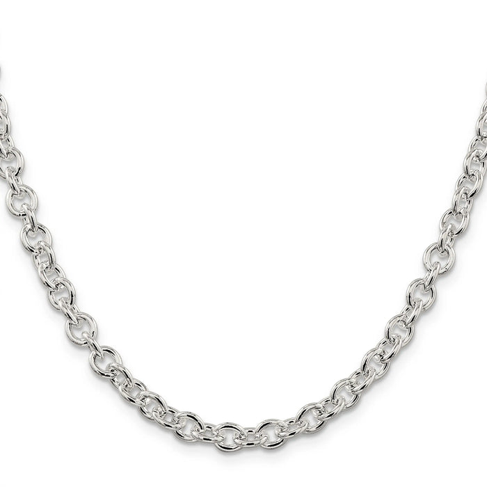 Sterling Silver Cable Chain by Fine Color Jewels