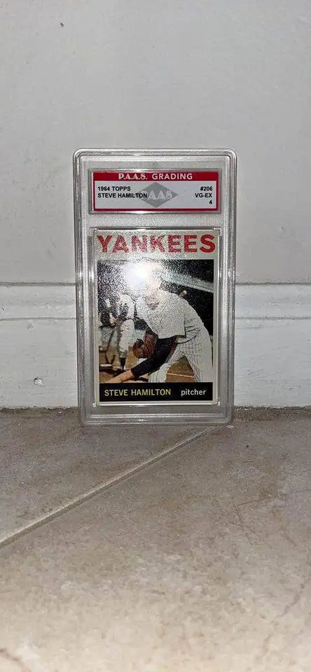 Steve Hamilton 1964 Topps #206 New York Yankees MLB Card PAAS VG-EX 4 by Price Is Right Miami