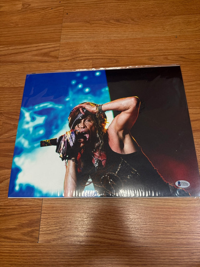 Steven Tyler Signed 11x14 Photo with Beckett Authentication Aerosmith by Price Is Right Miami