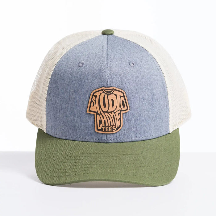 Studio Chane Leather Patch Trucker Hat by Swell-O-Phonic