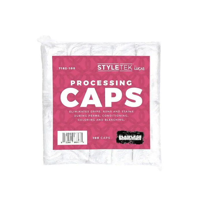 Styletek Clear Processing Caps -100pk by The Warehouse Salon
