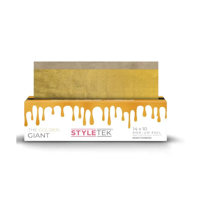 Styletek The Golden Giant 14x10 250ct Mega Wide Heavy Texture Foil Sheets by The Warehouse Salon