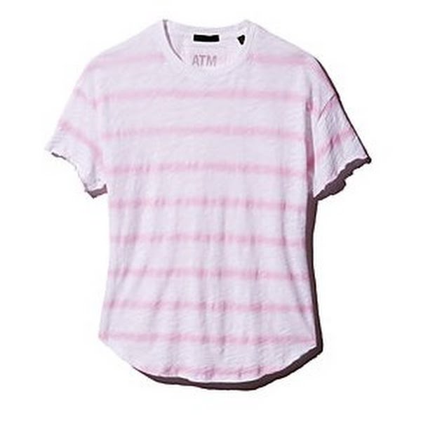 Atm Anthony Thomas Melillo Striped Slub Tee, Size Small by Vanessa Jane