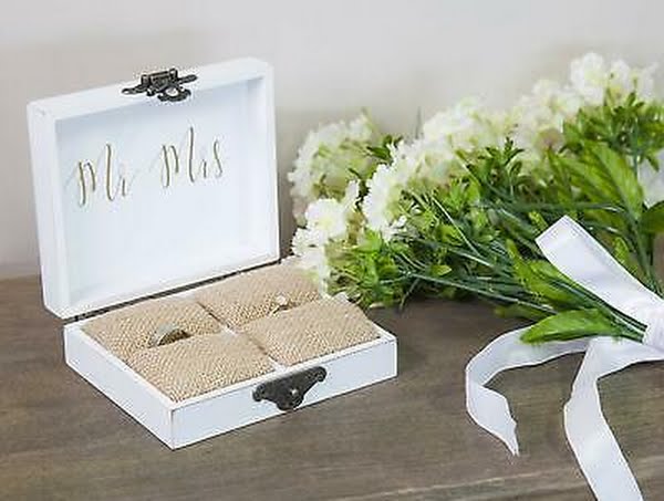 Cypress Home With This Ring I Thee Wed Ring Holder Decorative Box ? 5 x 6 x 2 by Vanessa Jane