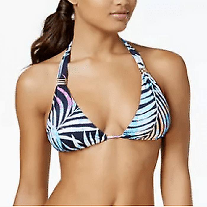 Bar III Tie-Dyed Halter Bikini Top, Size Large by Vanessa Jane
