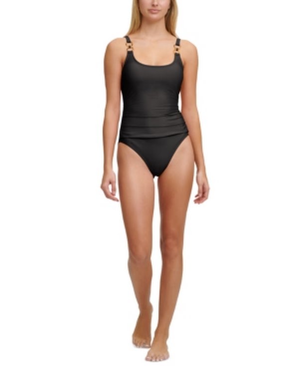 DKNY Classic Tank One-Piece Swimsuit Women’s Swimsuit, Size 4 by Vanessa Jane