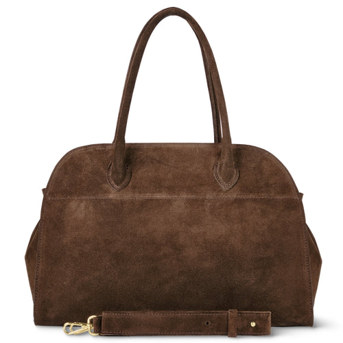 Italian Genuine Suede Top-Handle Bag | Cuneo by TAKEASY