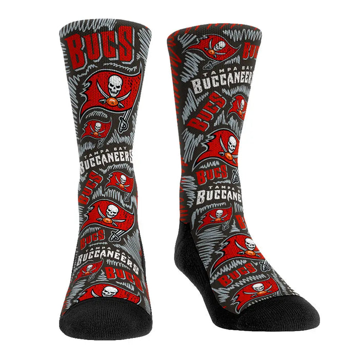 Tampa Bay Buccaneers - Logo Sketch (Pewter) by Rock 'Em Socks