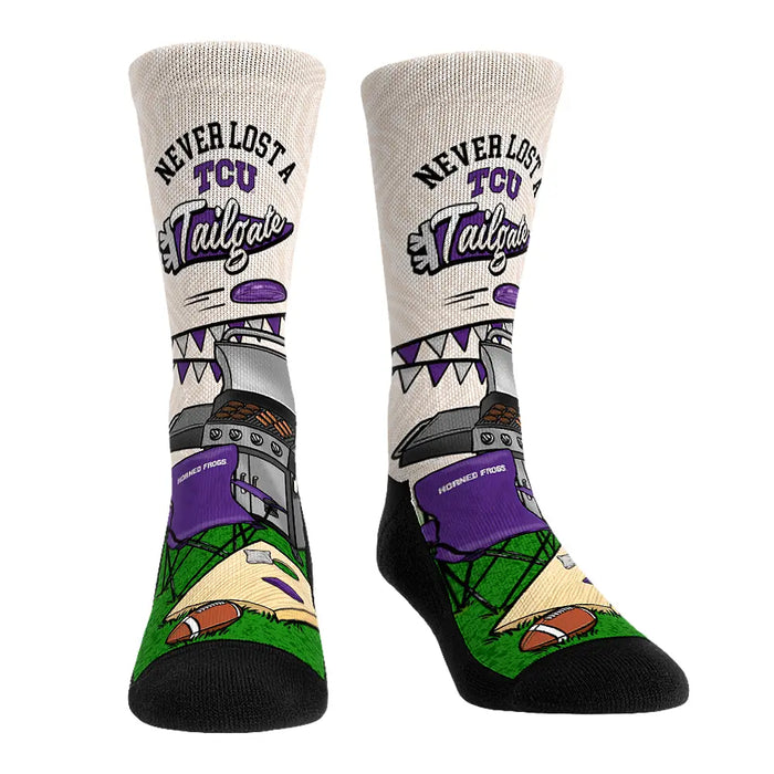 TCU Horned Frogs - Never Lost a Tailgate by Rock 'Em Socks