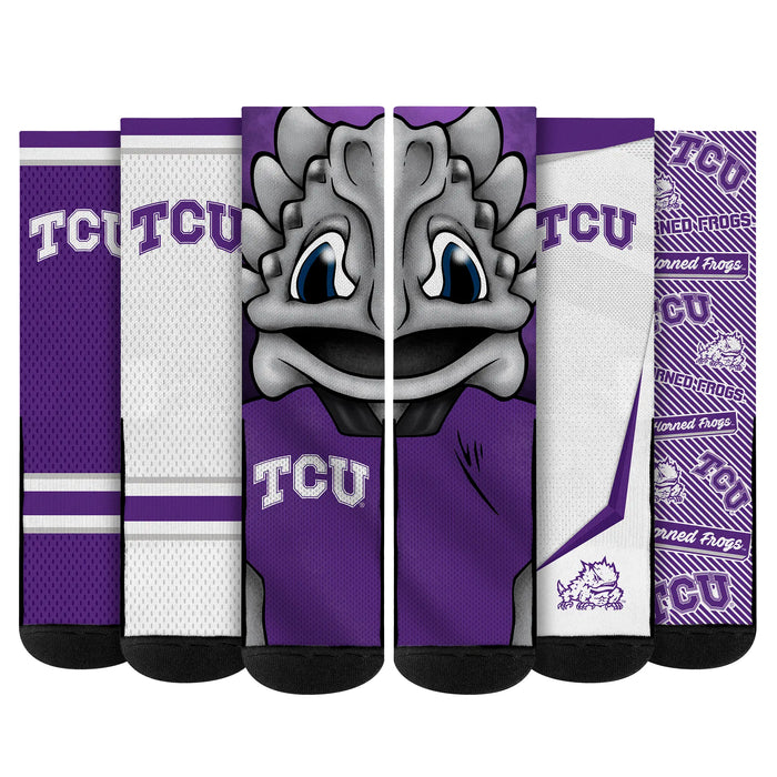 TCU Horned Frogs - Super Fan Bundle 5-Pack by Rock 'Em Socks