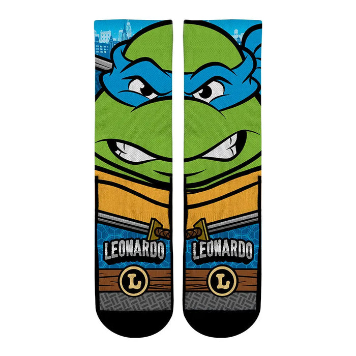 Teenage Mutant Ninja Turtles - Leonardo - Split Face by Rock 'Em Socks