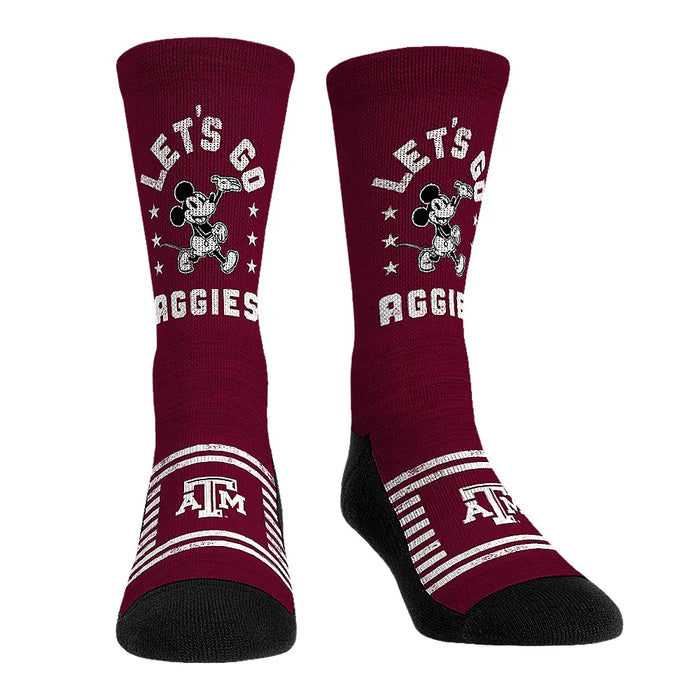 Texas A&M Aggies - Disney - Let's Go! by Rock 'Em Socks