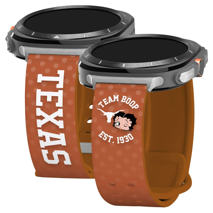 Texas Longhorns X Betty Boop HD Samsung Galaxy Watch Ultra Watch Band by Affinity Bands