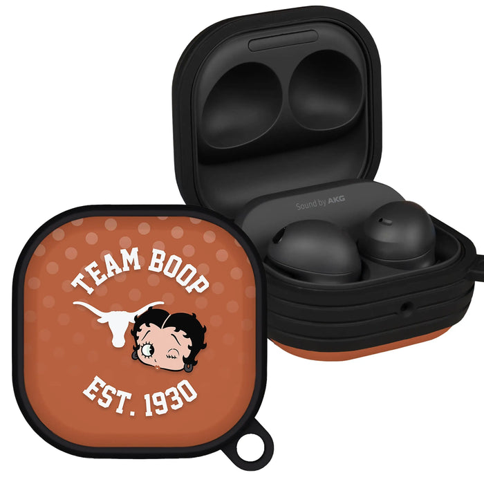 Texas Longhorns X Betty Boop HDX Samsung Galaxy Buds Pro & Buds Live Case Cover by Affinity Bands