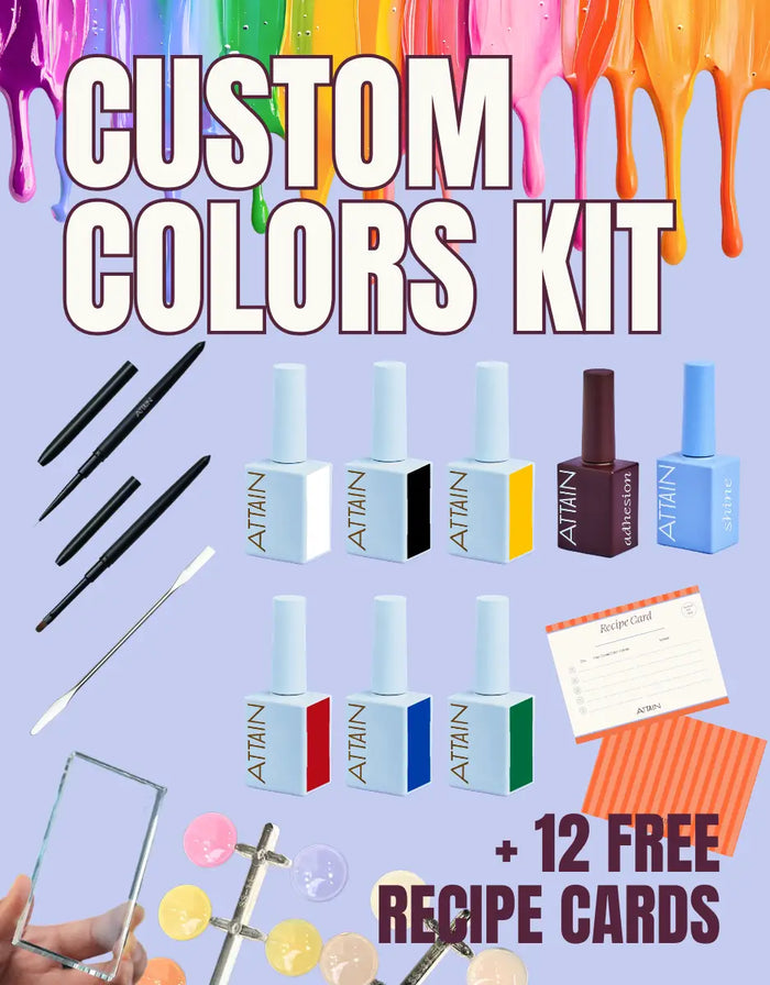 The Attain Custom Colors Kit | Mix Your Own Gel Polish Colors by Attain Cosmetics