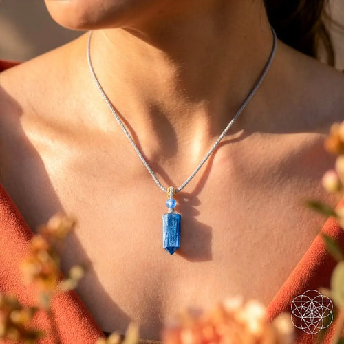 The Aura Shield - Rare Kyanite Pendant by Conscious Items