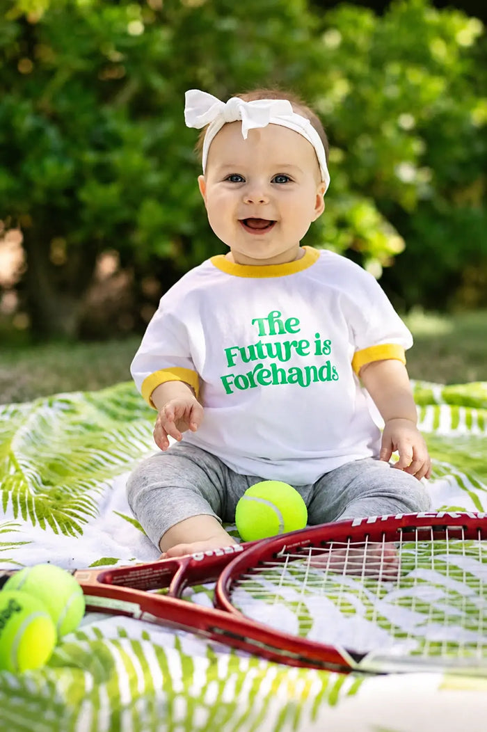 The Future is Forehands™ Baby & Kids Tee by Ace The Moon