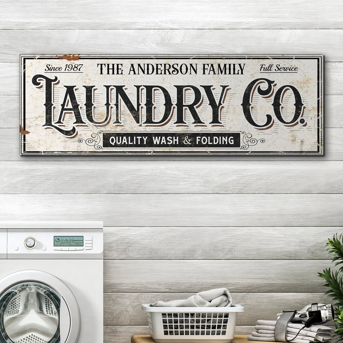 The Laundry Room Sign VIII by Tailored Canvases