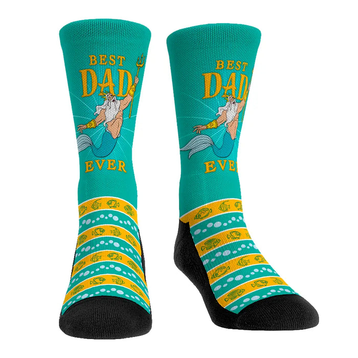 The Little Mermaid - Best Dad Ever by Rock 'Em Socks